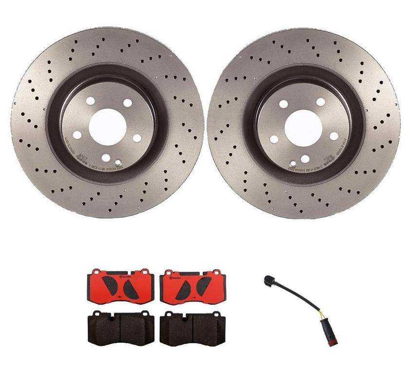 Brembo Brake Pads and Rotors Kit - Front (350mm) (Ceramic)